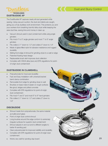 Traxx Dust and Slurry Control - 家具目录 Section 第 21 页