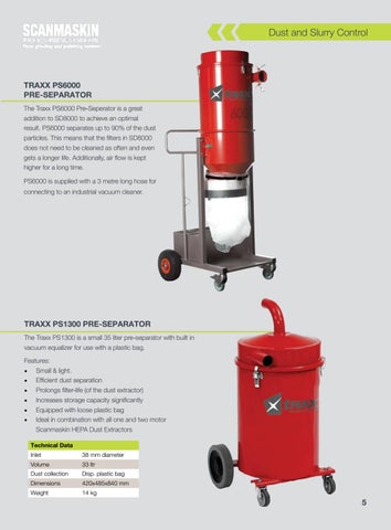 Traxx Dust and Slurry Control - 家具目录 Section 第 5 页