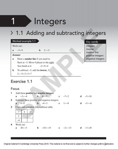 Lower Secondary Mathematics WORKBOOK 7 Sample by Cambridge ...