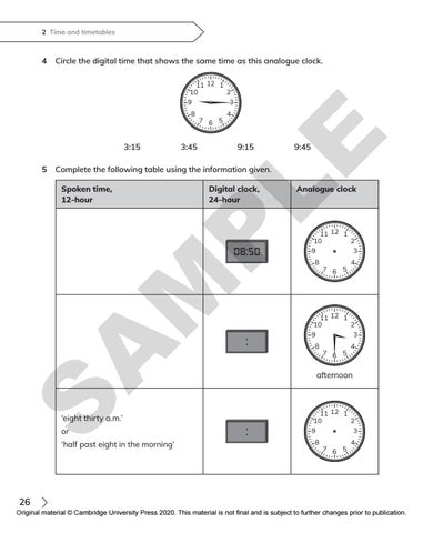 Primary Mathematics Workbook 4 Sample by Cambridge International ...