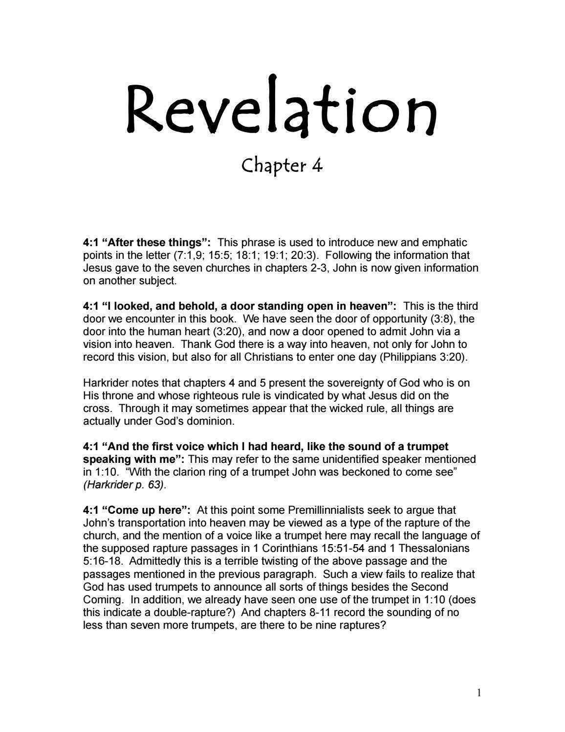 Revelation Chapter 4Commentary by Mark Dunagan - Issuu