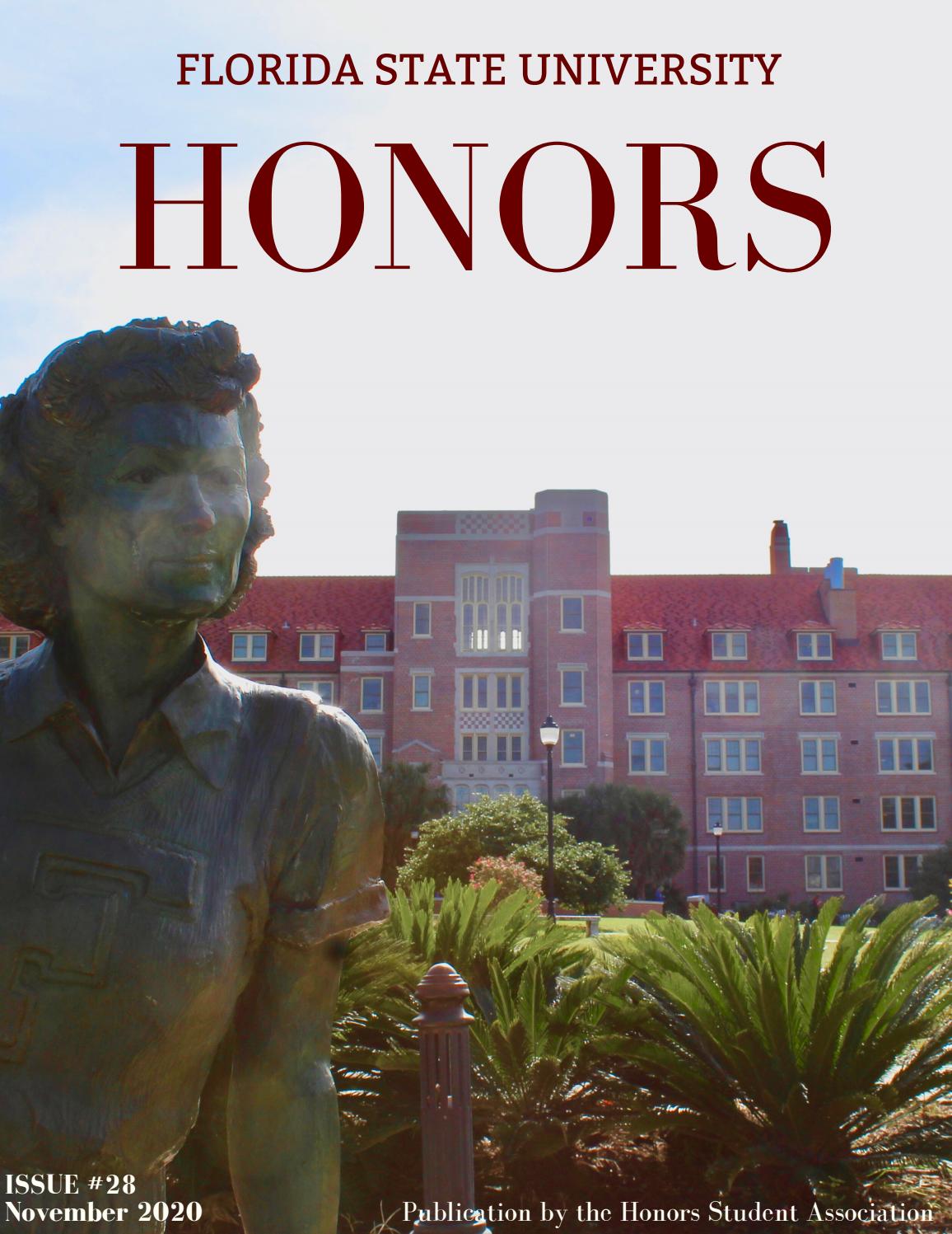 FSU Honors Program Newsletter, Issue 28 November 2020 by Honors