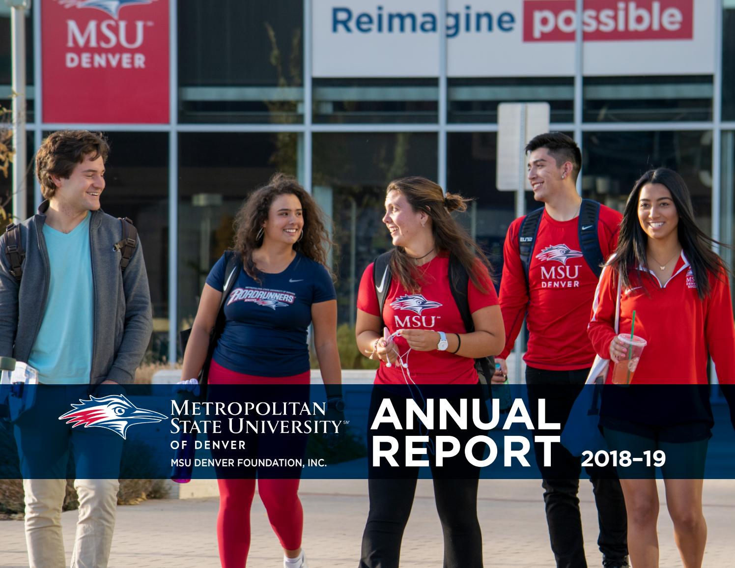 Metropolitan State University of Denver Annual Report 201819 by
