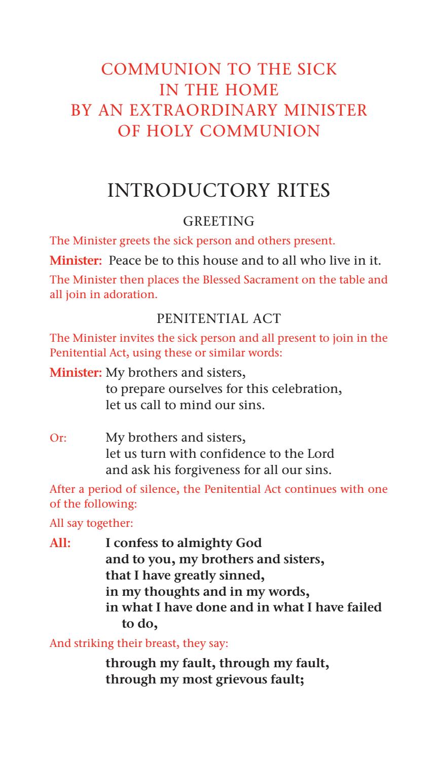 Communion to the Sick by Catholic Truth Society - Issuu