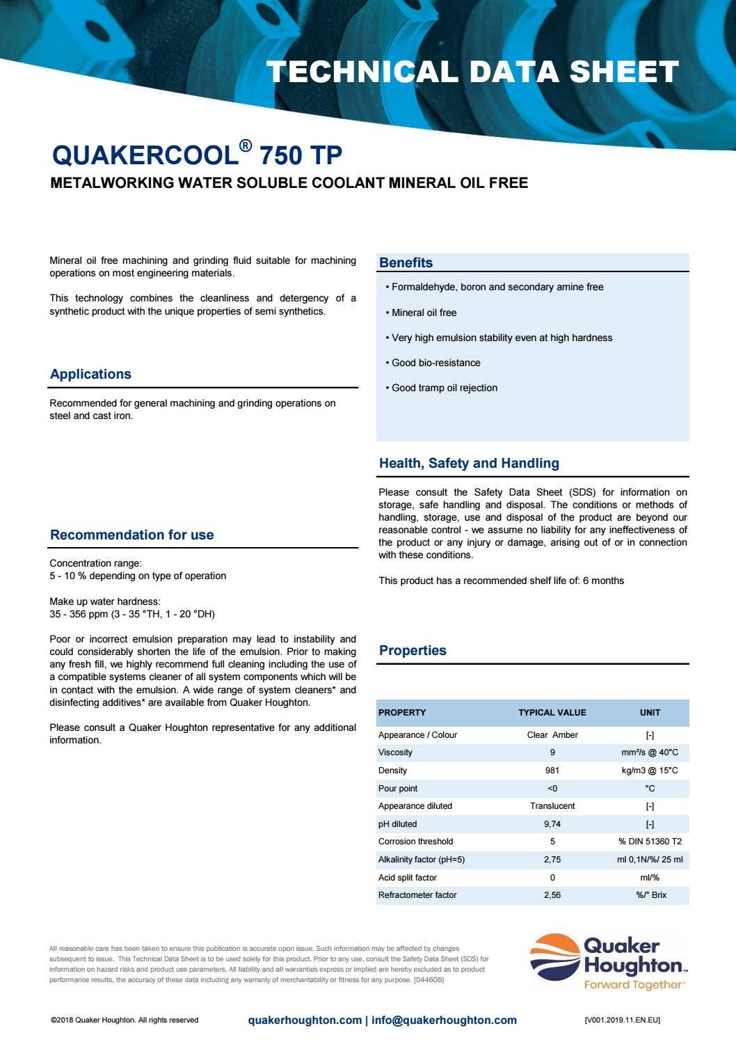 TDS_quakercool750TP by Quaker Houghton - Issuu