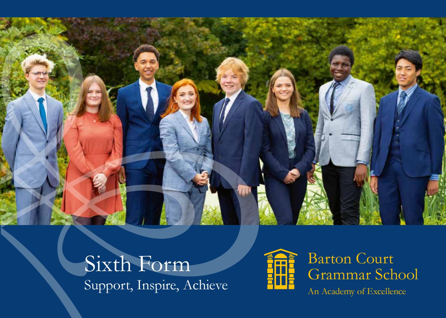 Barton Court Grammar School Sixth Form Prospectus by Cleverbox UK Ltd ...