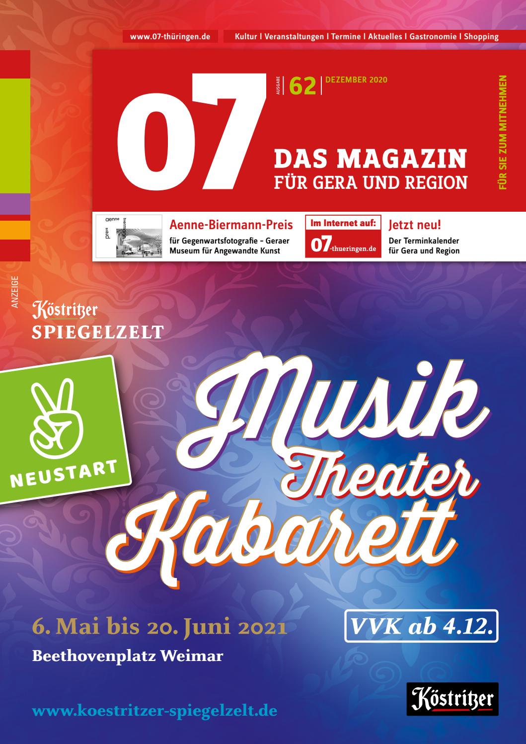 07 Das Magazin Fur Gera Region Ausgabe 62 Dezember By 07 Tam Tam Die Stadtmagazine Issuu