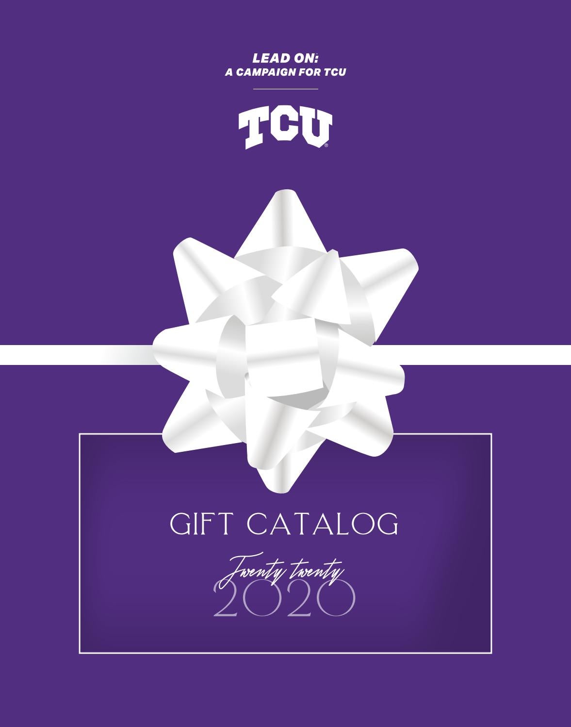 Gift Catalog 2020 by TCU Clark Society Issuu