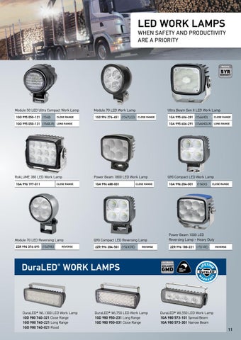 HELLA LED 灯饰 for 商用 Vehicles 手册 第 11 页