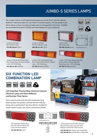 HELLA LED 灯饰 for 商用 Vehicles 手册 第 7 页