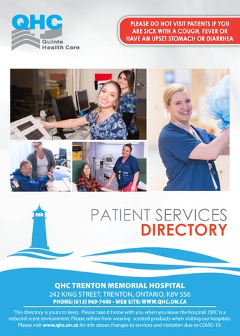 Quinte Health Care Trenton Memorial Hospital Patient Services Directory By Willow Publishing Issuu