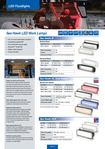 Hella marine 新品 and Overview New Zealand 灯饰手册 2020-21 第 12 页
