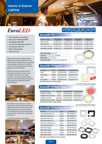 Hella marine 新品 and Overview New Zealand 灯饰手册 2020-21 第 16 页