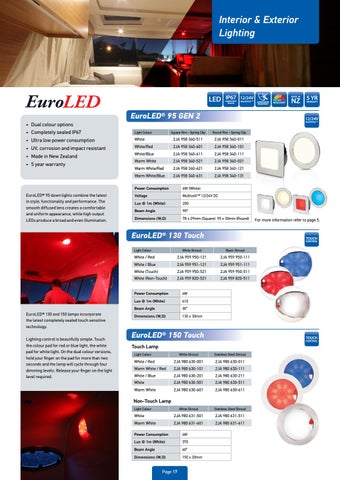 Hella marine 新品 and Overview New Zealand 灯饰手册 2020-21 第 17 页