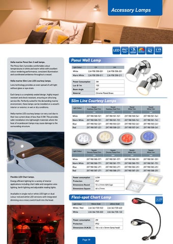 Hella marine 新品 and Overview New Zealand 灯饰手册 2020-21 第 19 页