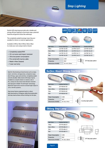 Hella marine 新品 and Overview New Zealand 灯饰手册 2020-21 第 21 页