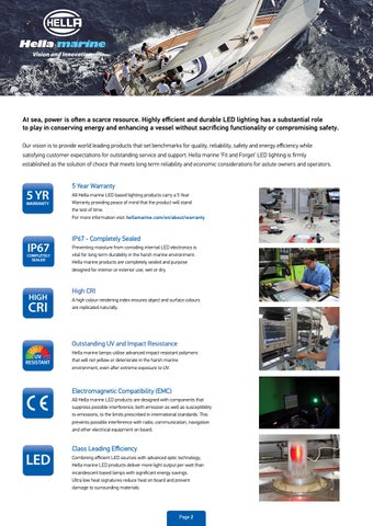 Hella marine 新品 and Overview New Zealand 灯饰手册 2020-21 第 2 页