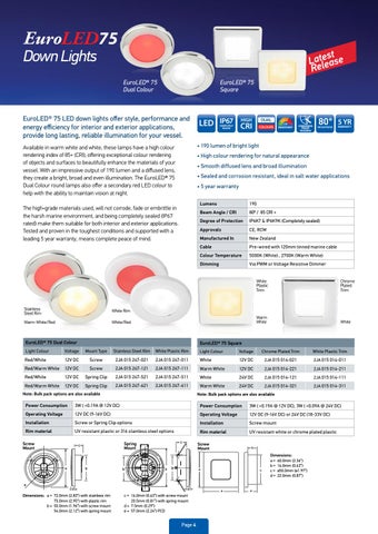 Hella marine 新品 and Overview New Zealand 灯饰手册 2020-21 第 4 页