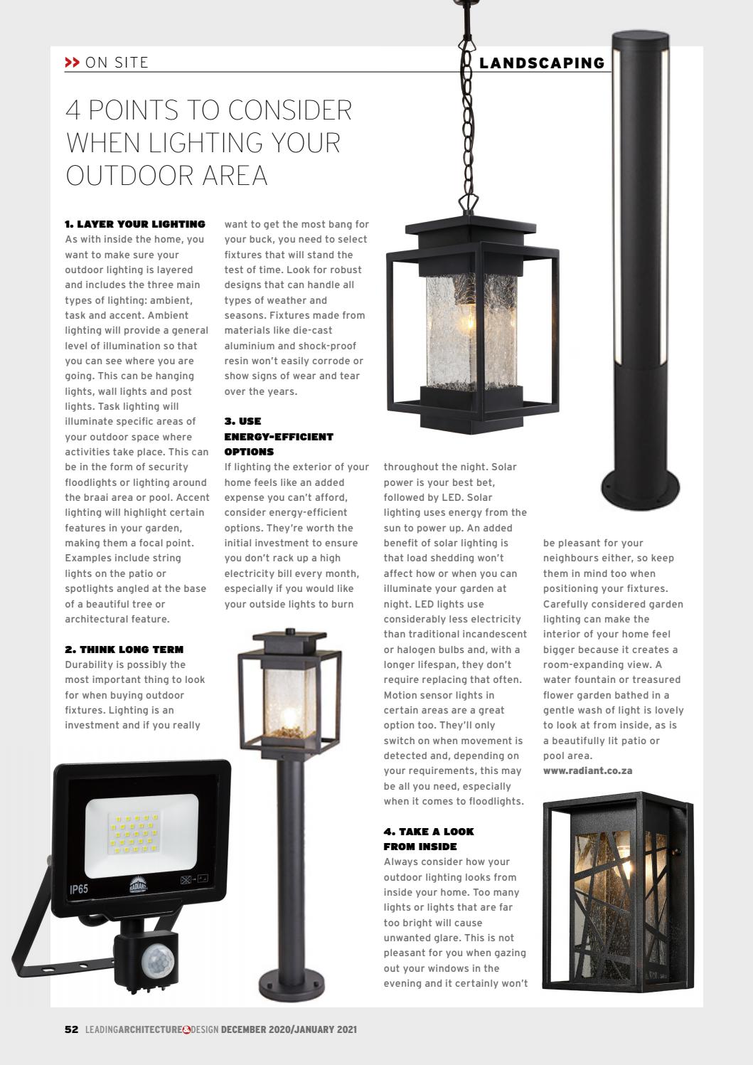 outside light not working on Leading Architecture Design December 2020 January2021 By New Media B2b Issuu