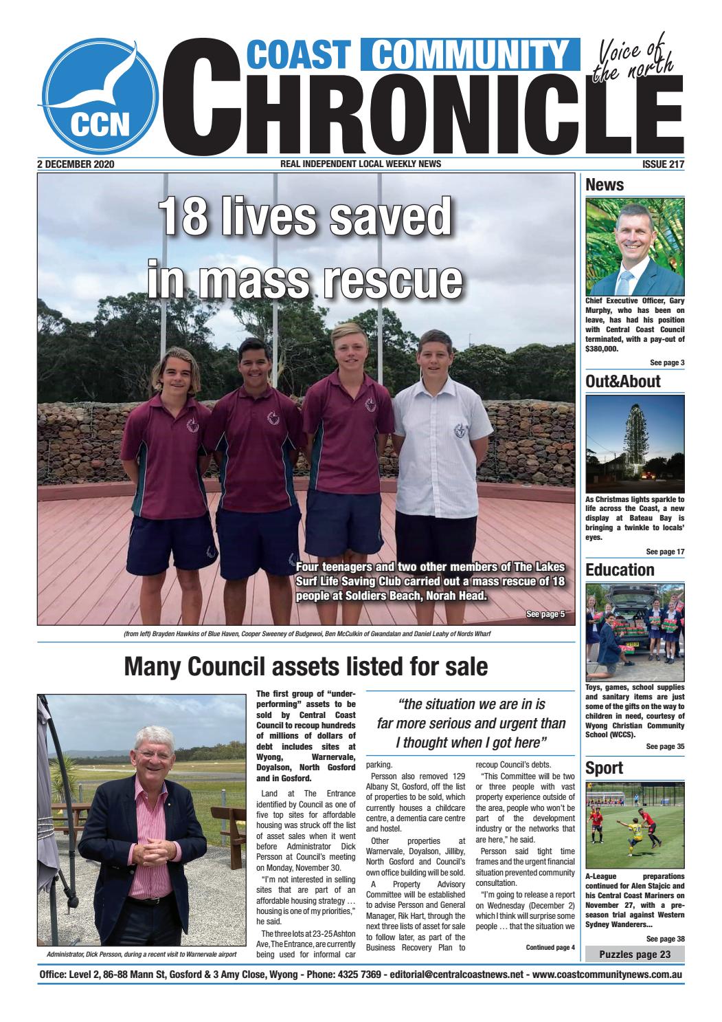 Coast Community Chronicle 217 By Central Coast Newspapers Issuu