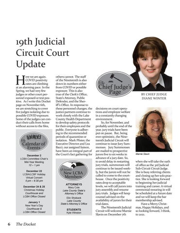The Docket - December 2020 by Town Square Publications, LLC - Issuu