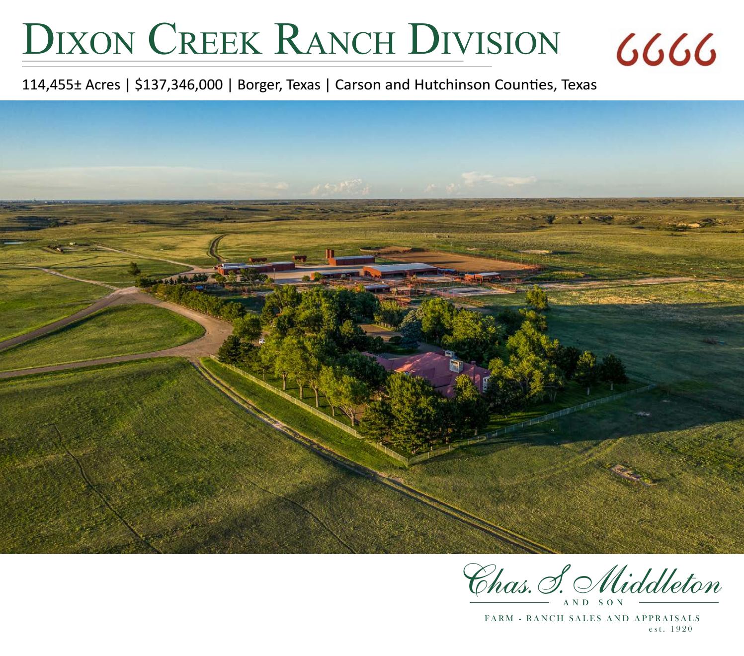 6666 Dixon Creek Ranch Division by csmandson - Issuu