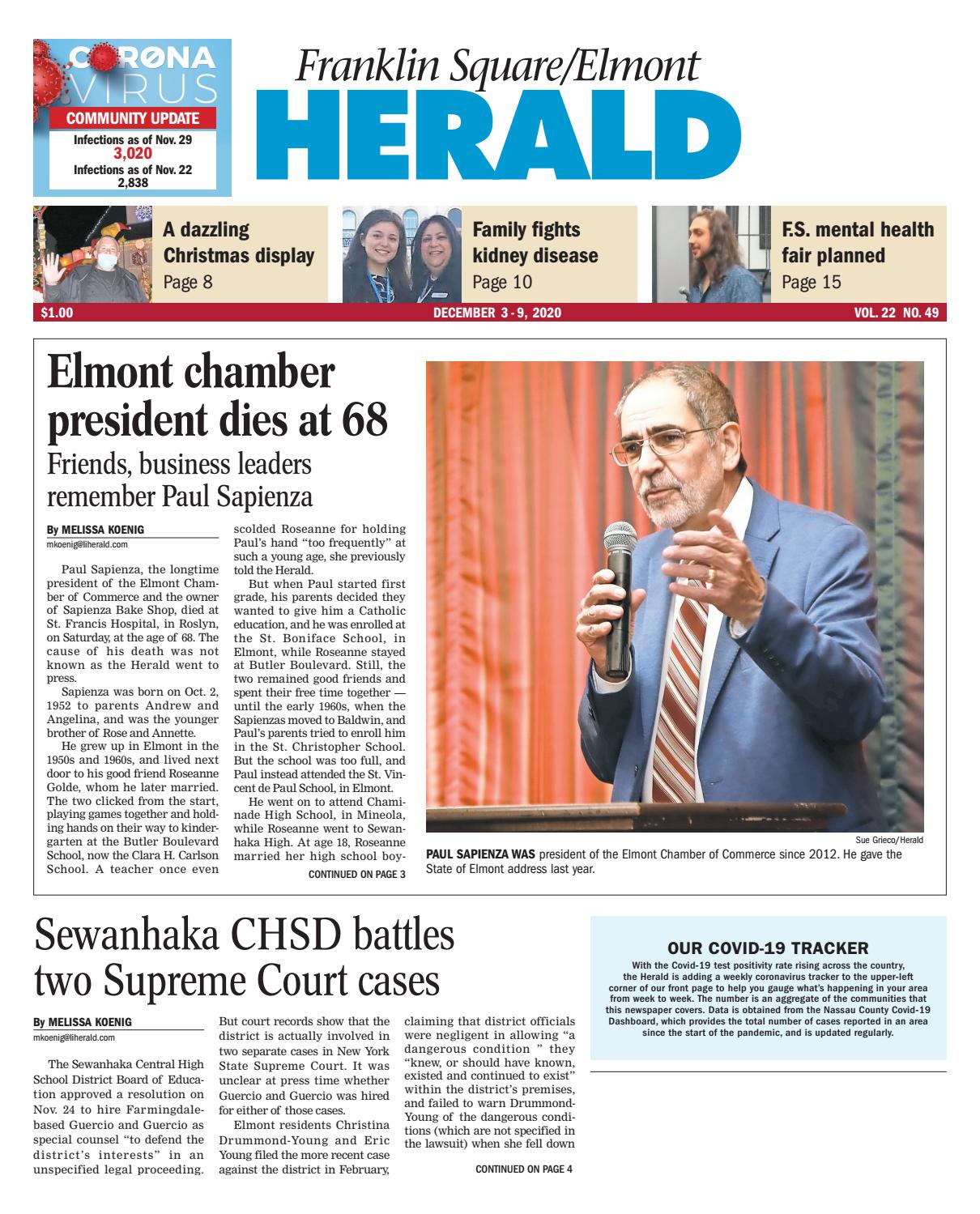 Franklin Square Elmont Herald 12 03 2020 By Richner Communications Inc Issuu