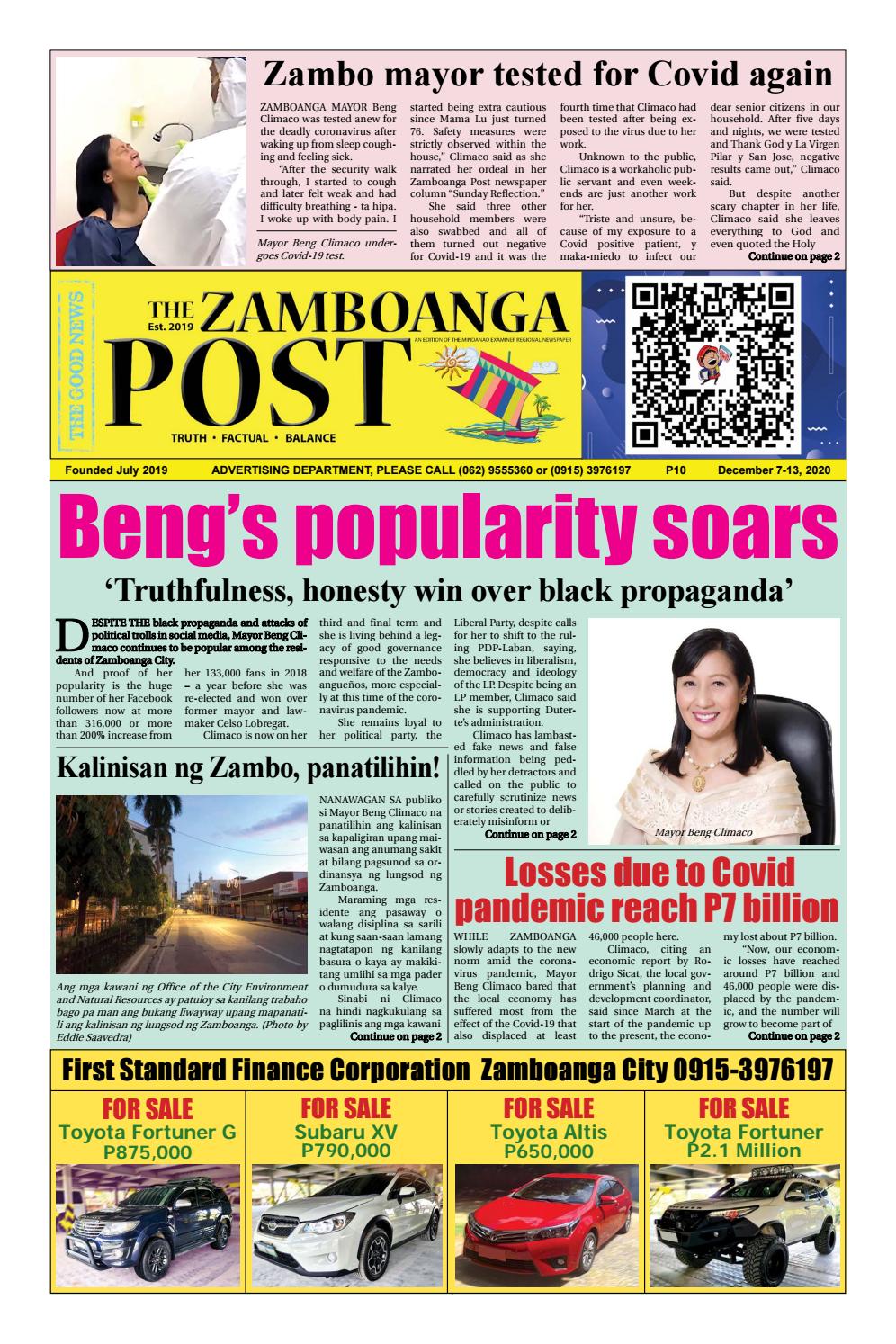 The Zamboanga Post December 7 13 2020 By Mindanao Examiner Regional Newspaper Issuu The Zamboanga Post December 7 13 2020 By Mindanao Examiner Regional Newspaper Issuu
