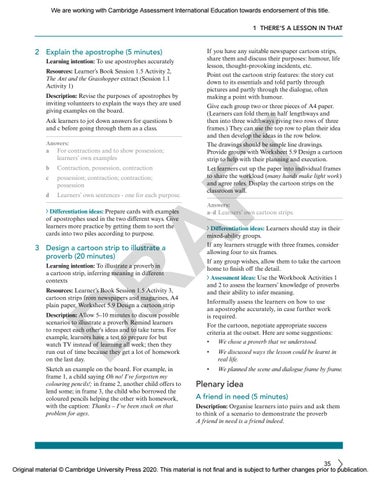 Primary English Teacher’s Resource 5 Sample by Cambridge International ...
