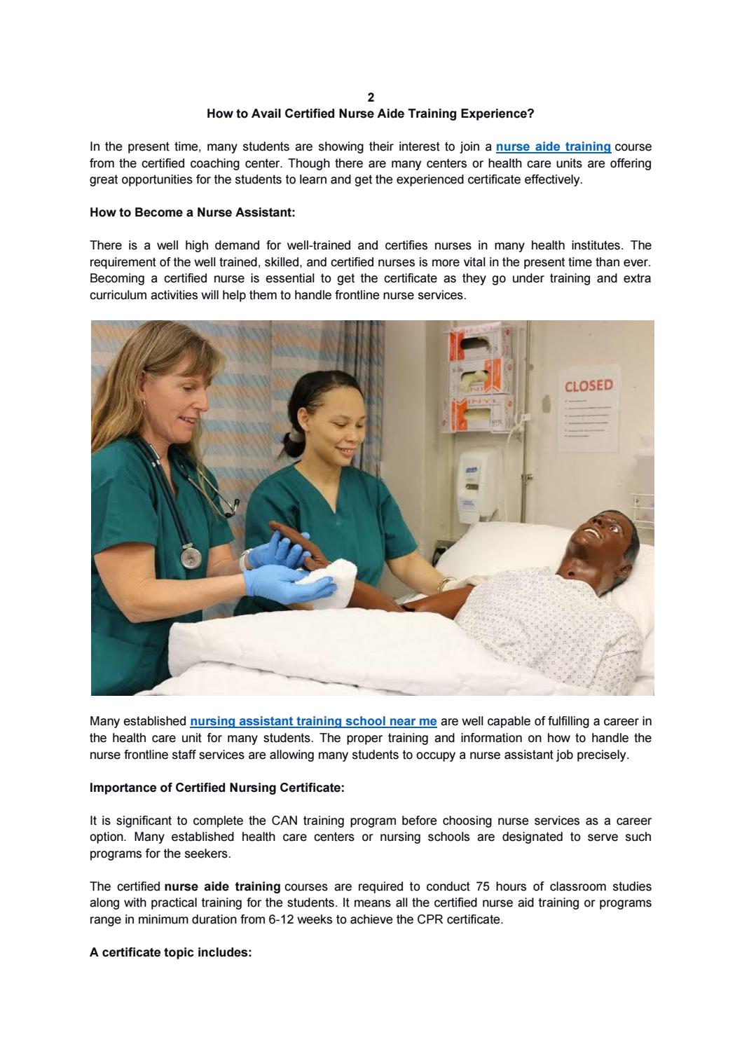 How To Avail Certified Nurse Aide Training Experience By Philadelphia Academy For Nurse Aide Training Inc Issuu How To Avail Certified Nurse Aide Training Experience By Philadelphia Academy For Nurse Aide Training Inc Issuu