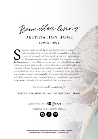 DESTINATION 家居 夏季 家具型录 | OZ Design Furniture 第 2 页