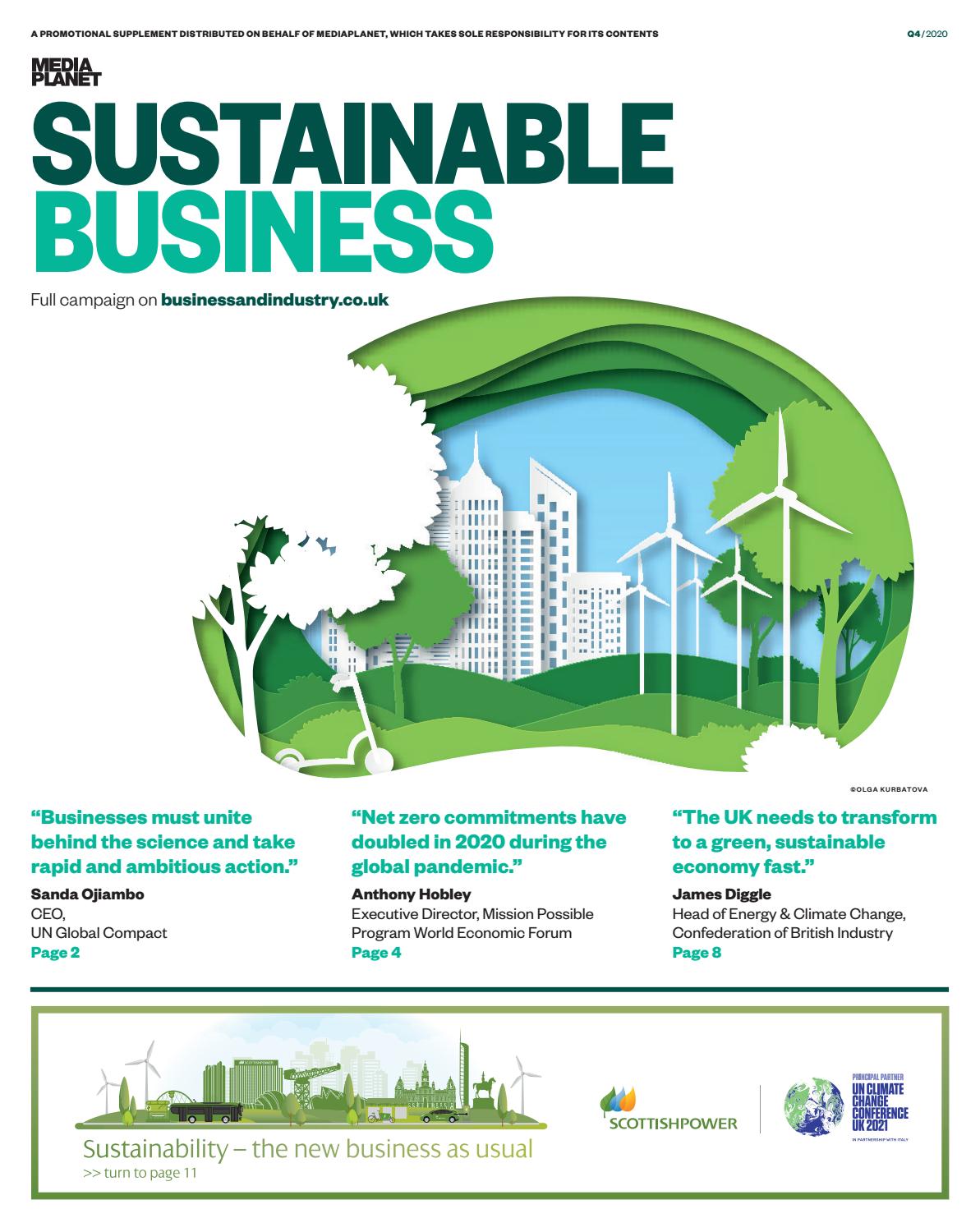 Sustainable Business Q4 2020 By Mediaplanet UK IE Issuu