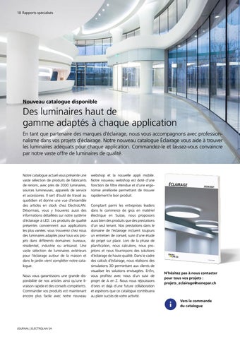Sonepar Suisse 灯饰目录 · ElectroLAN | Journal 03/20 第 18 页