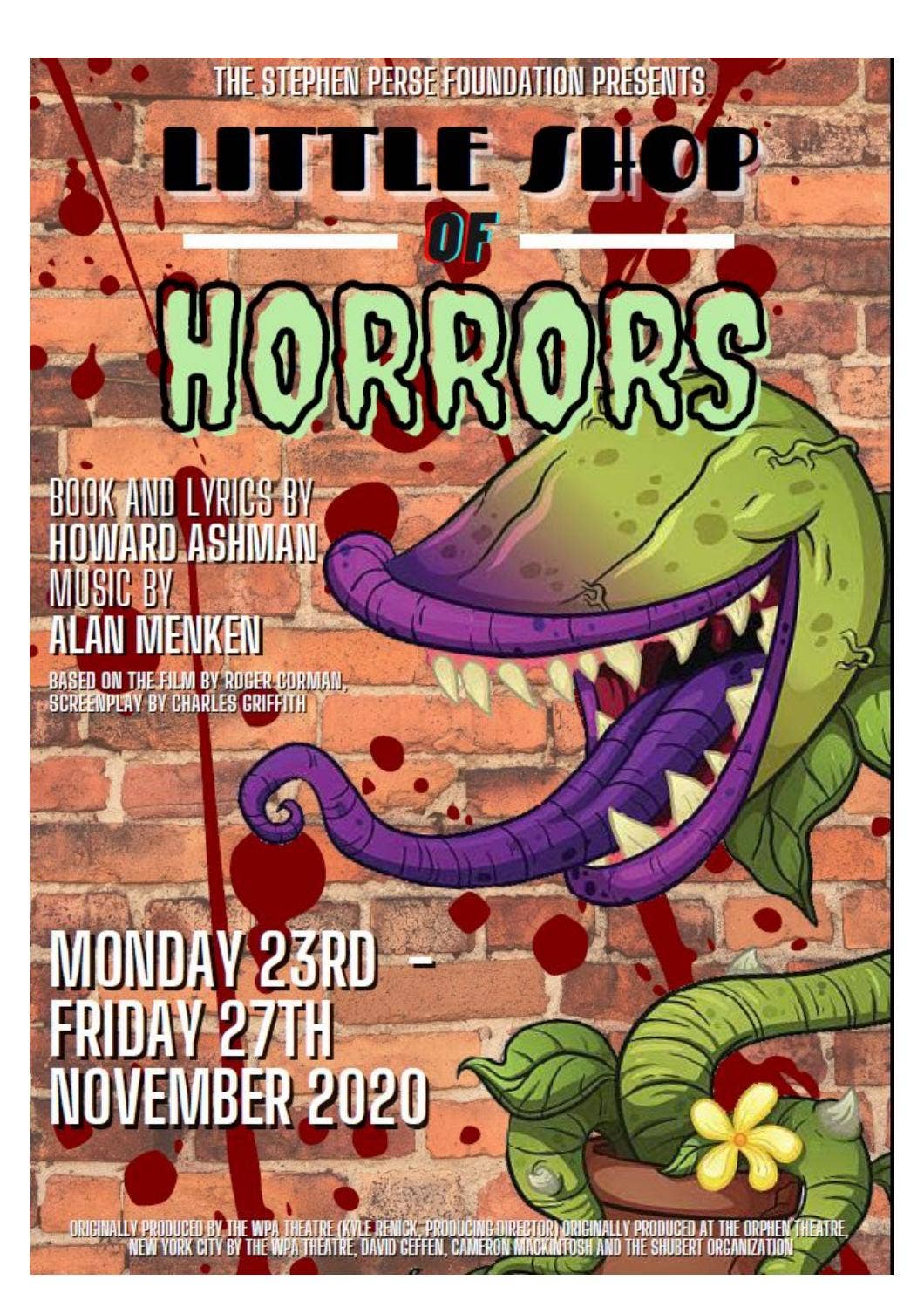 Little Shop of Horrors digital programme by Stephen Perse Foundation ...
