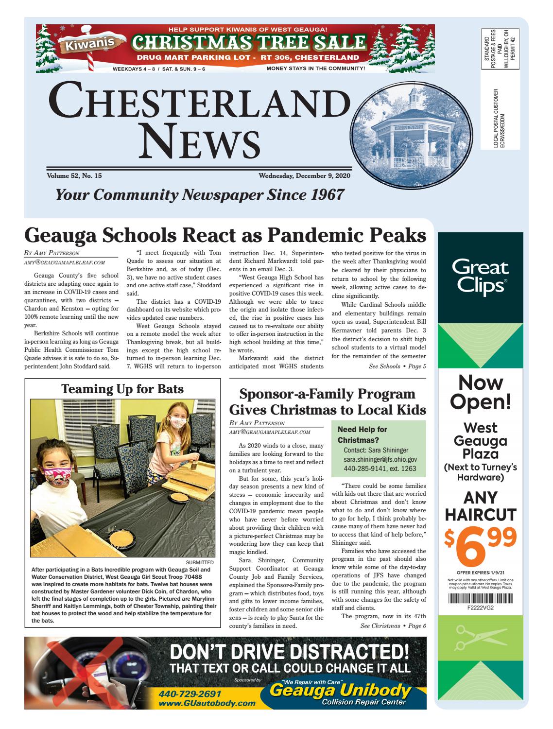 Chesterland News 12 09 2020 By Geauga County Maple Leaf Issuu