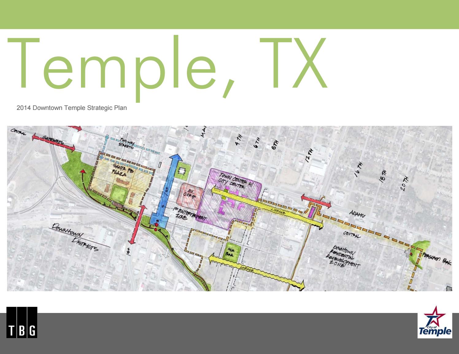 2014 Downtown Master Plan by City of Temple Issuu