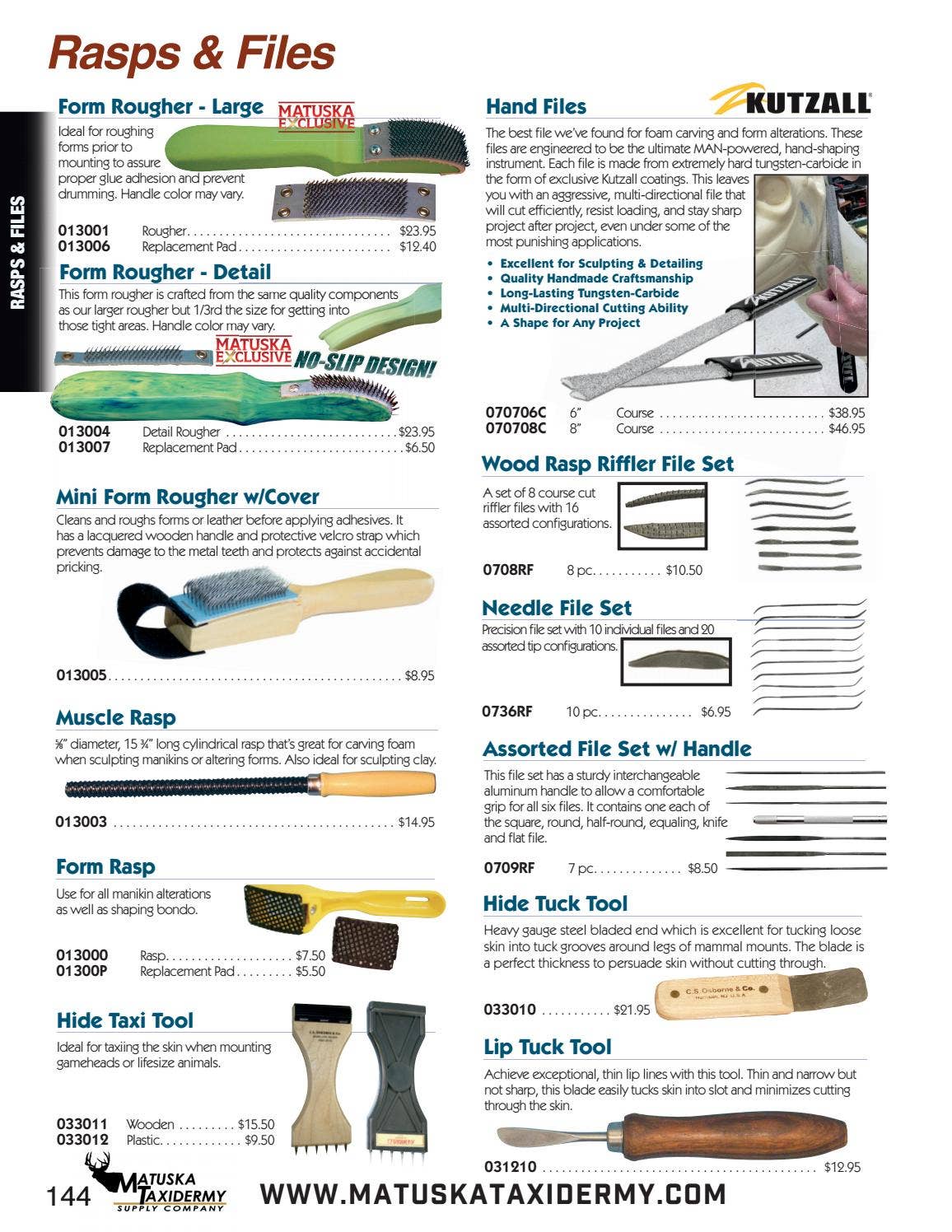2021 Catalog Matuska Taxidermy Supply Co. by Matuska Taxidermy Issuu