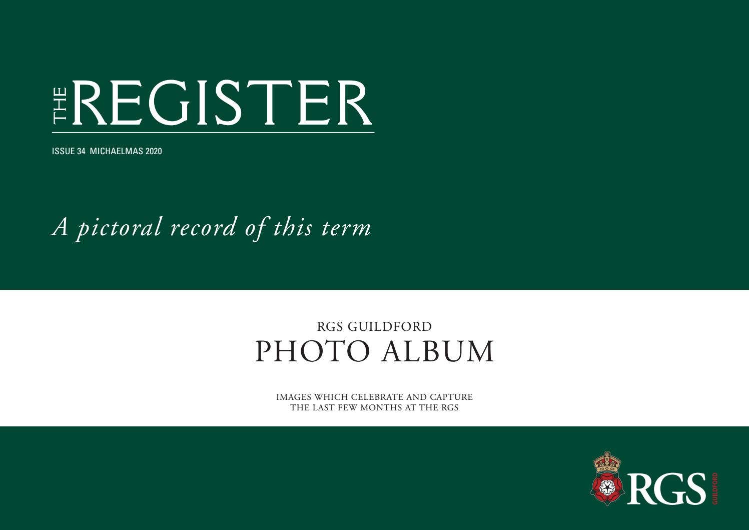 The Register Michaelmas 2020 by Royal Grammar School Guildford - Issuu