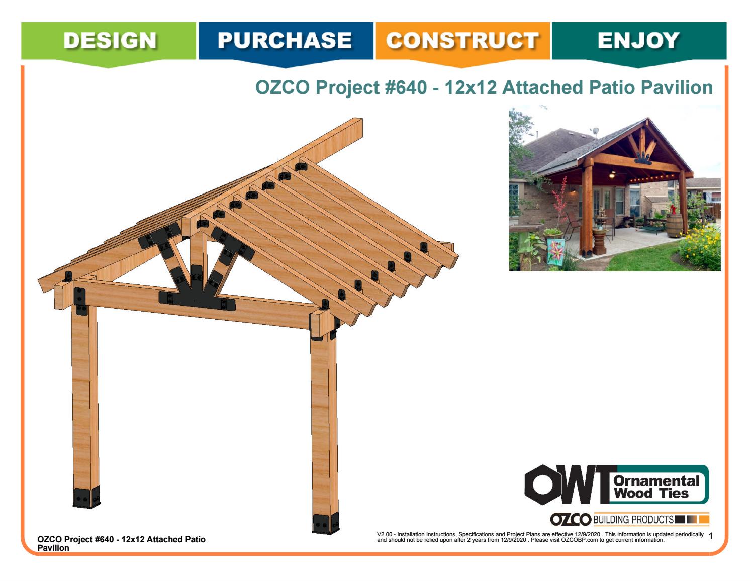 OZCO Project #640 - 12x12 Attached 