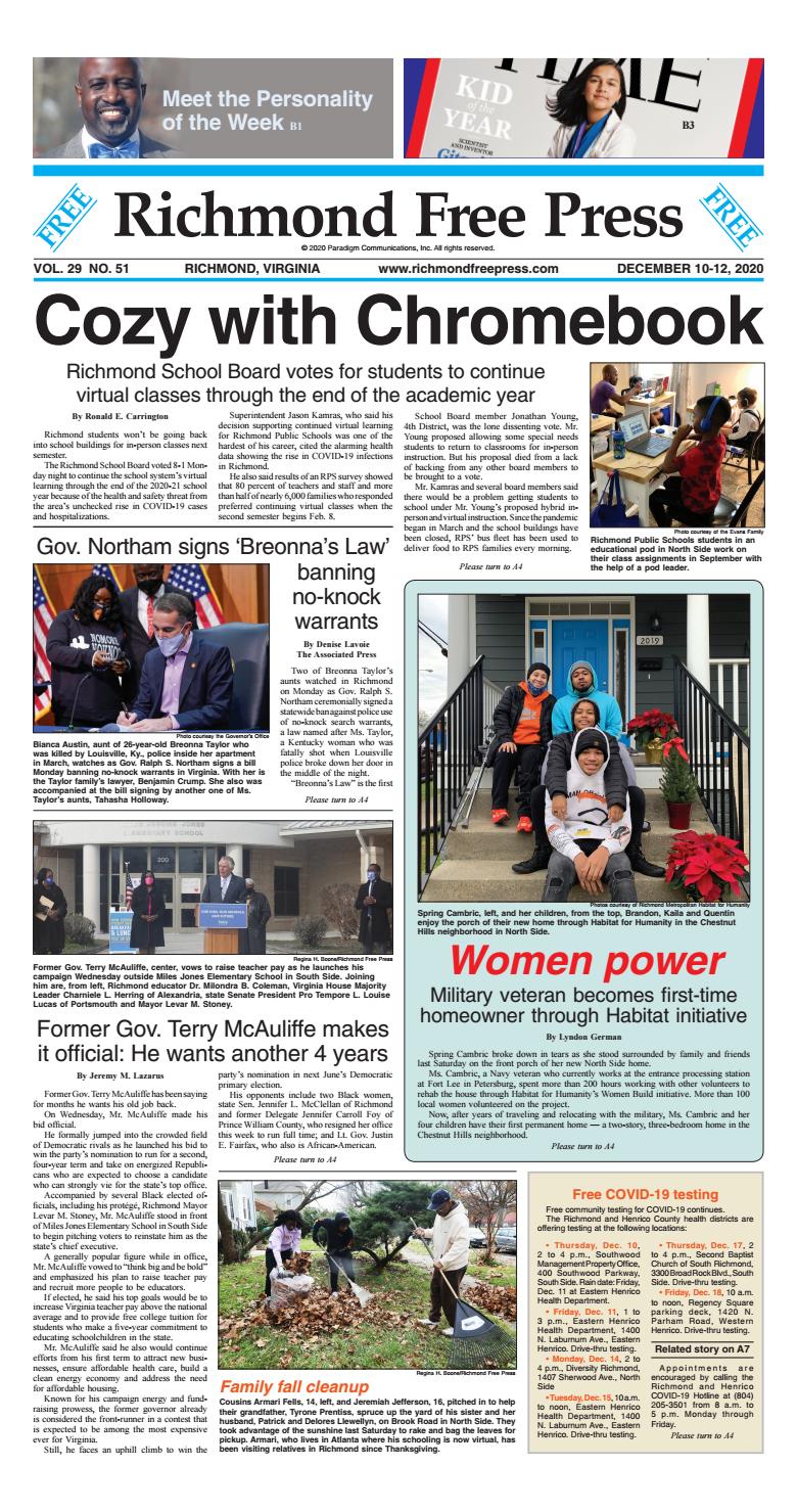 Richmond Free Press December 10 12 2020 Edition By Richmond Free Press Issuu