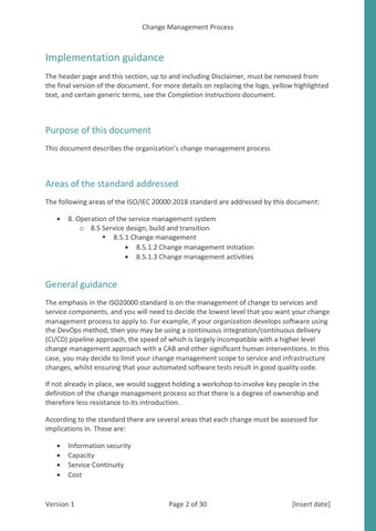 SMS-DOC-085-2 Change Management Process by CertiKit Limited - Issuu