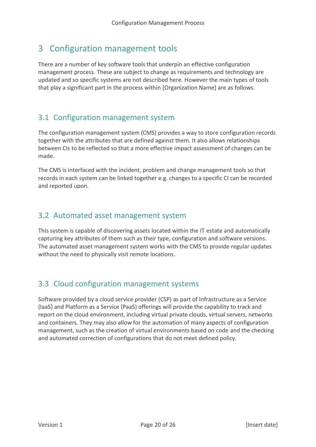SMS-DOC-082-4 Configuration Management Process by CertiKit Limited - Issuu