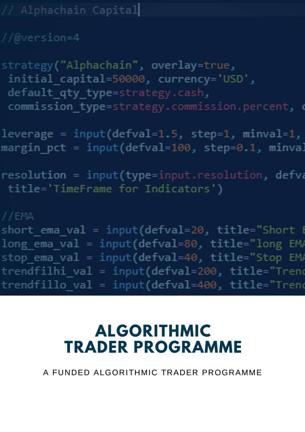 Automated Trader Programme by Alphachain Traders - Issuu
