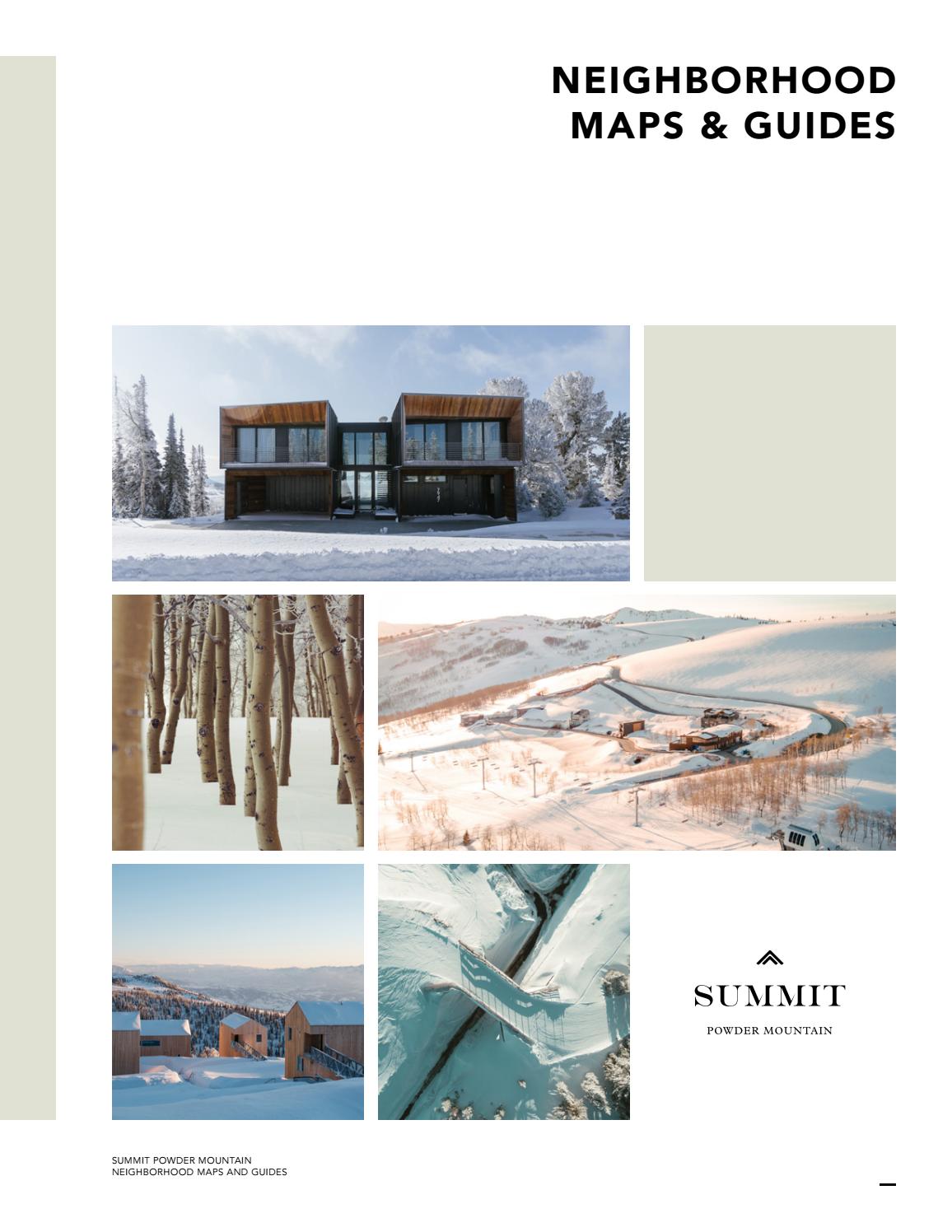 Summit Powder Mountain Neighborhood Maps and Guides by powdermountain