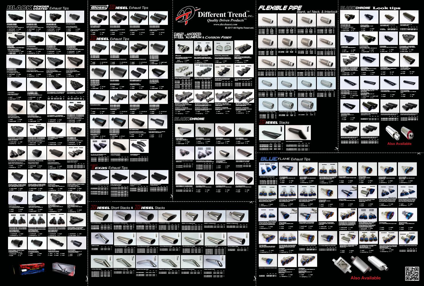 DUAL PARALLEL EXHAUST TIP DT-30483 DIFFERENT TREND DUAL PARALLEL EXHAUST TIP DT-30483 DIFFERENT TREND