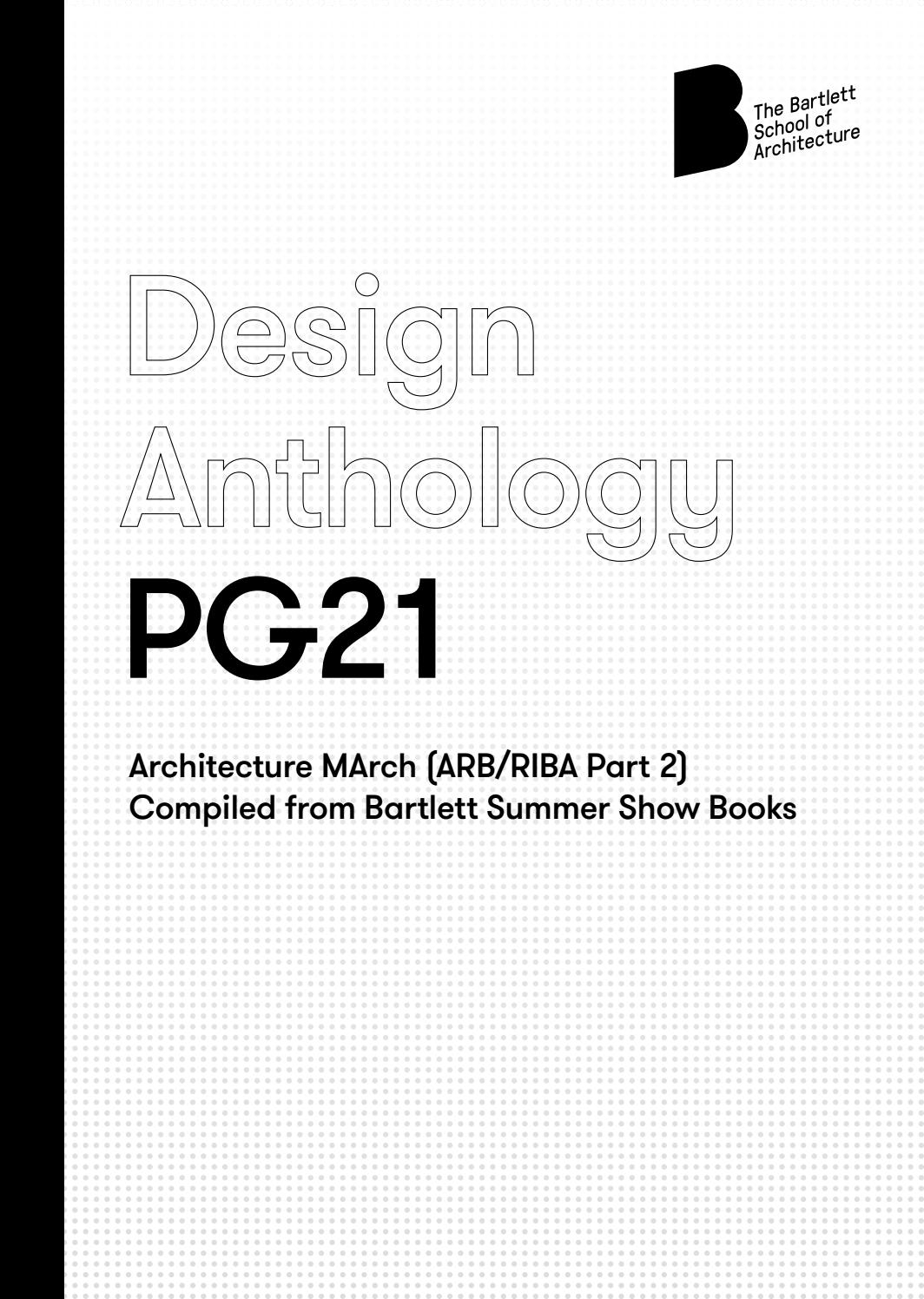 Bartlett Design Anthology Pg21 By The Bartlett School Of Architecture Ucl Issuu