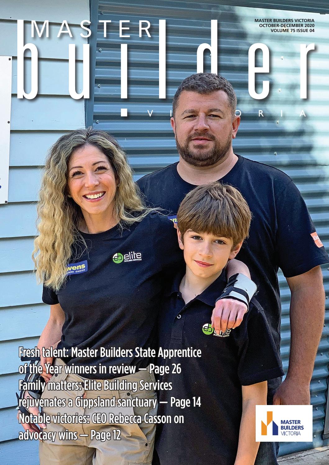Master Builders Victoria October-December 2020 by News Corp Custom  Publishing - Issuu