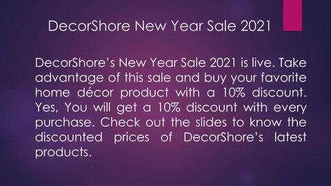 DecorShore New Year Sale 2021 第 2 页