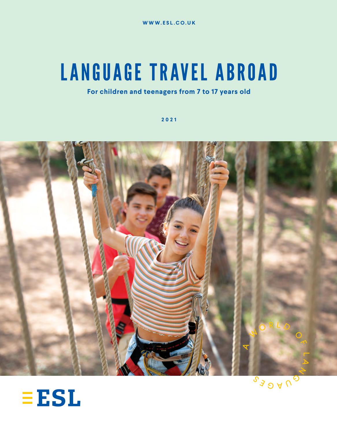 Language travel abroad for children and teenagers from 7 to 17 years