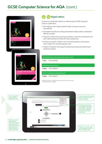 Computer science UK catalogue by Cambridge International Education - Issuu